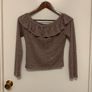 Off the shoulder long sleeve